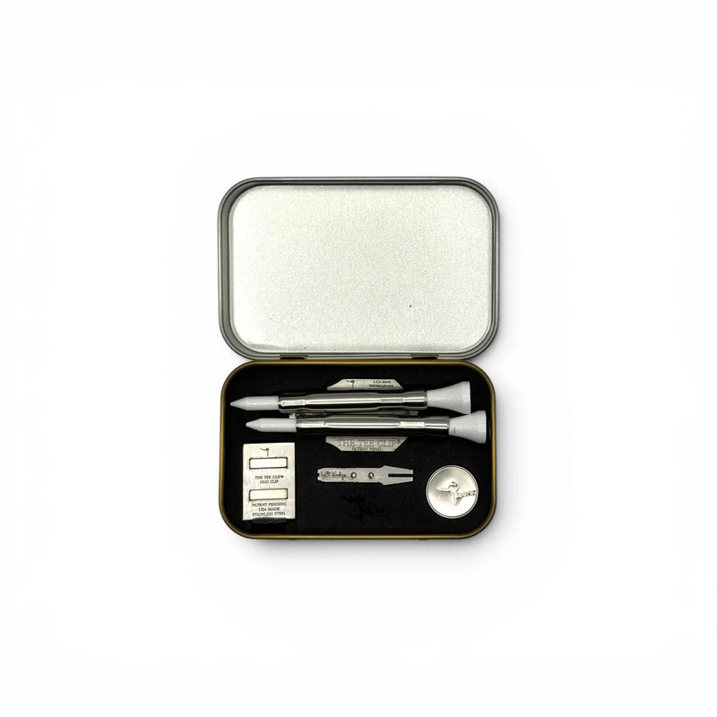The Tee Clip® V.V (V.5) Premium Kit | 304 Stainless Steel Magnetic Golf Multi-Tool | Dual Tee Holder, Removable Divot Tool, Ball Marker | Duo Clip™ Dual Magnet Hat Clip | USA Made | Patent Pending — view 2