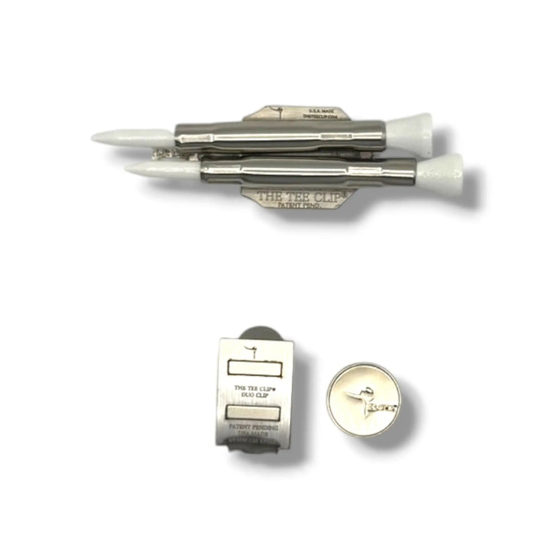The Tee Clip® V.V (V.5) Premium Kit | 304 Stainless Steel Magnetic Golf Multi-Tool | Dual Tee Holder, Removable Divot Tool, Ball Marker | Duo Clip™ Dual Magnet Hat Clip | USA Made | Patent Pending — view 3