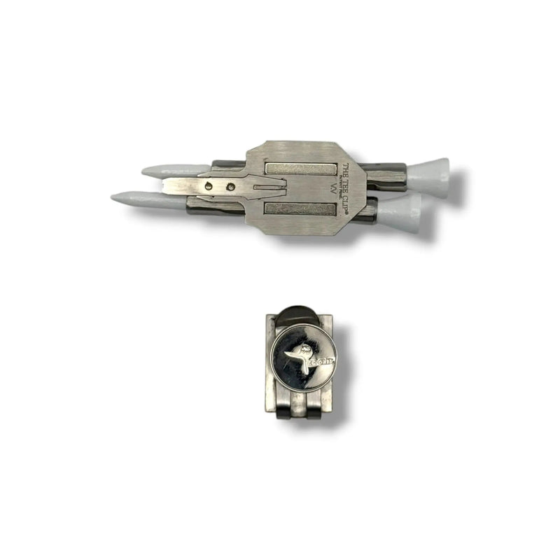The Tee Clip® V.V (V.5) Premium Kit | 304 Stainless Steel Magnetic Golf Multi-Tool | Dual Tee Holder, Removable Divot Tool, Ball Marker | Duo Clip™ Dual Magnet Hat Clip | USA Made | Patent Pending — view 5