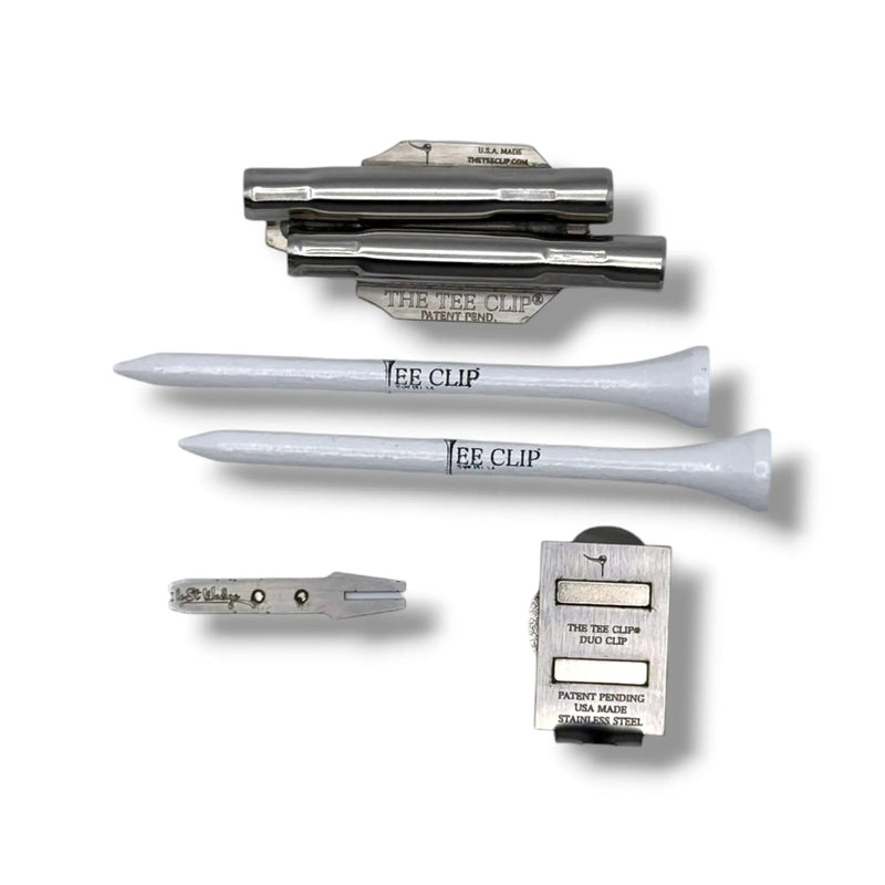 The Tee Clip® V.V (V.5) Premium Kit | 304 Stainless Steel Magnetic Golf Multi-Tool | Dual Tee Holder, Removable Divot Tool, Ball Marker | Duo Clip™ Dual Magnet Hat Clip | USA Made | Patent Pending — view 7