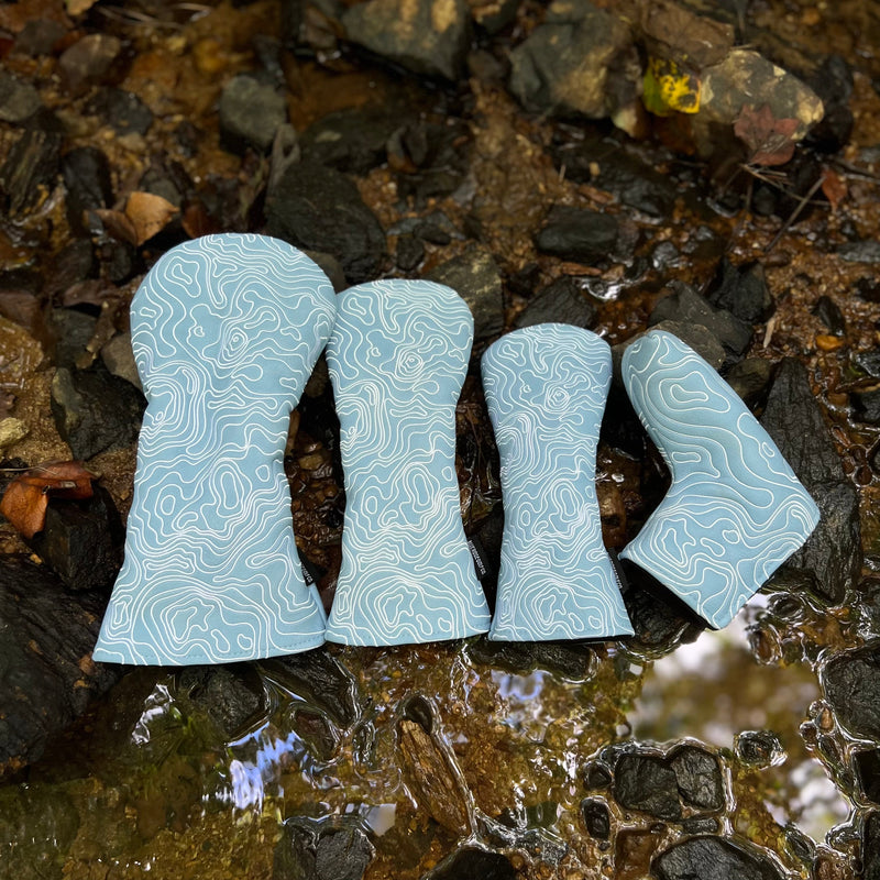 Topographic Edition - Carolina Blue / Embroidered Pure White — view 2