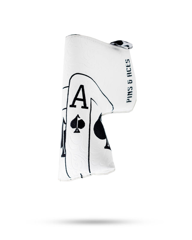 White Out Ace of Spades - Blade Putter Cover — view 1