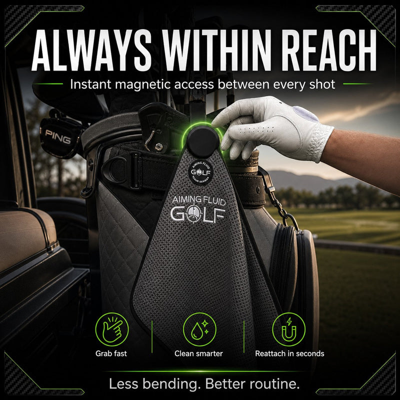 Magna-Anchor™ Magnetic Golf Towel – Stubby (16×24) — view 4