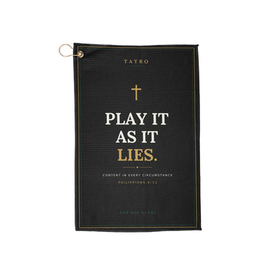 Play It As It Lies Golf towel