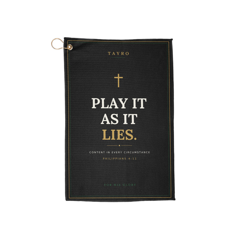 Play It As It Lies Golf towel — view 1