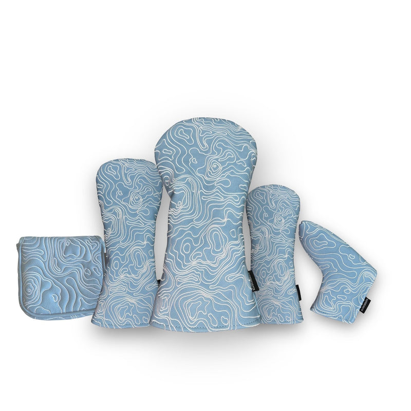 Topographic Edition - Carolina Blue / Embroidered Pure White — view 1