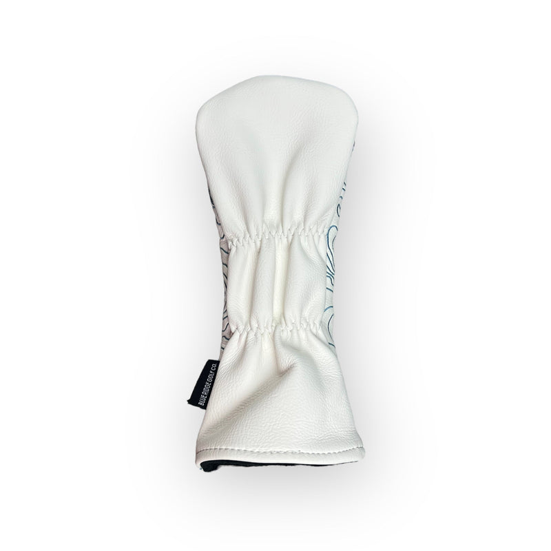 Topographic Edition - Pure White / Embroidered Carolina Blue — view 9