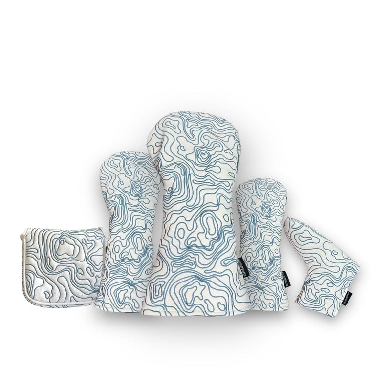 Topographic Edition - Pure White / Embroidered Carolina Blue — view 1