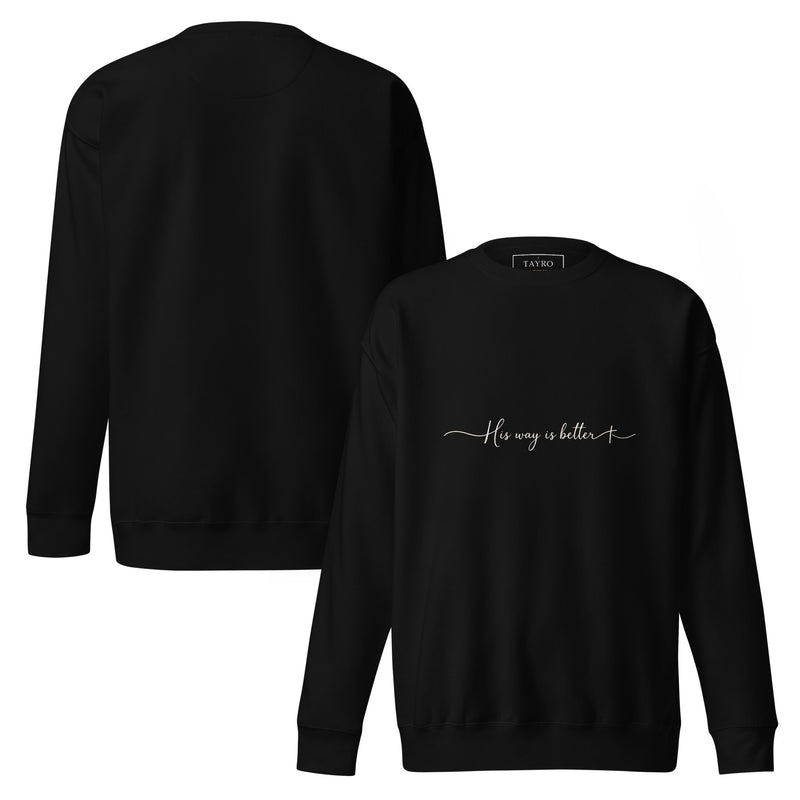 His Way Is Better Sweatshirt - Dark Colors — view 2