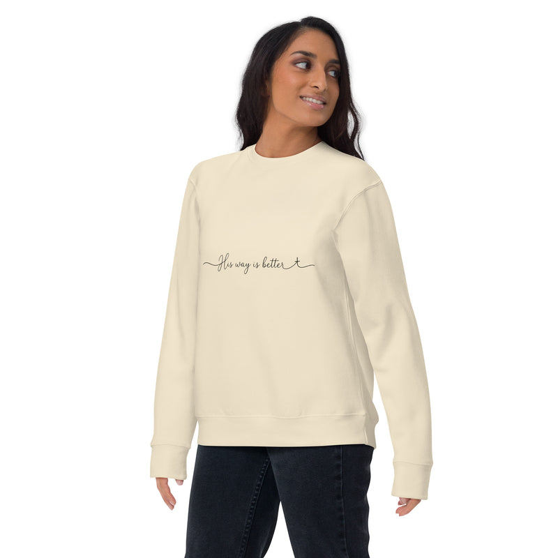 His Way Is Better Sweatshirt- Light Colors — view 24