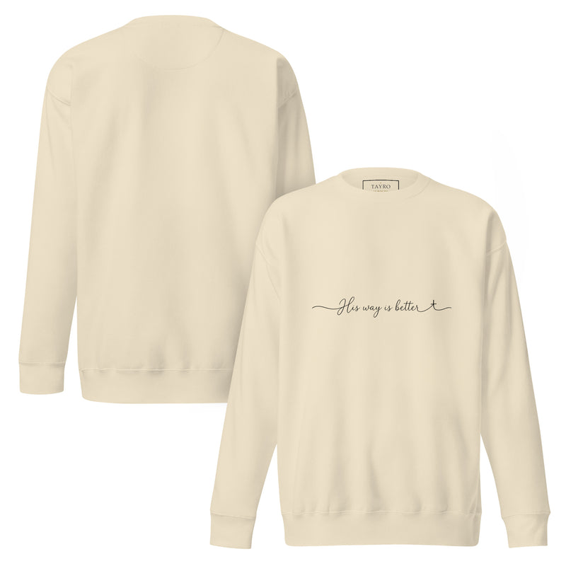 His Way Is Better Sweatshirt- Light Colors — view 12