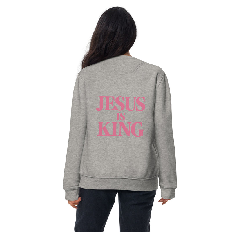 Jesus Is King Sweatshirt- Pink Lettering — view 21