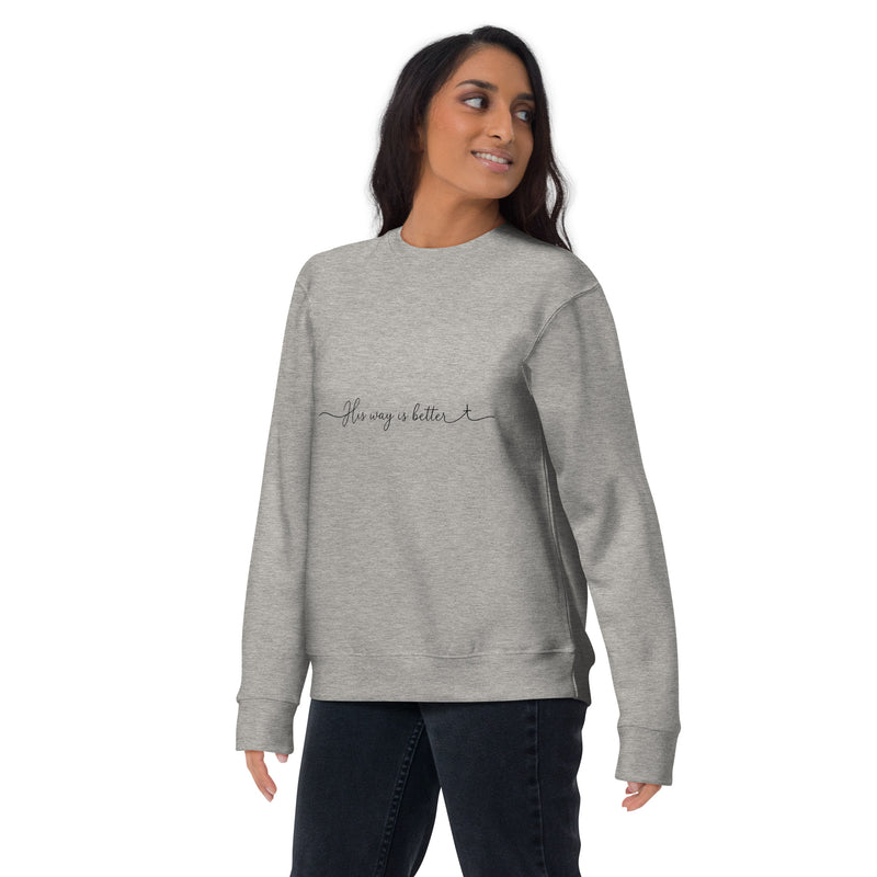 His Way Is Better Sweatshirt- Light Colors — view 18