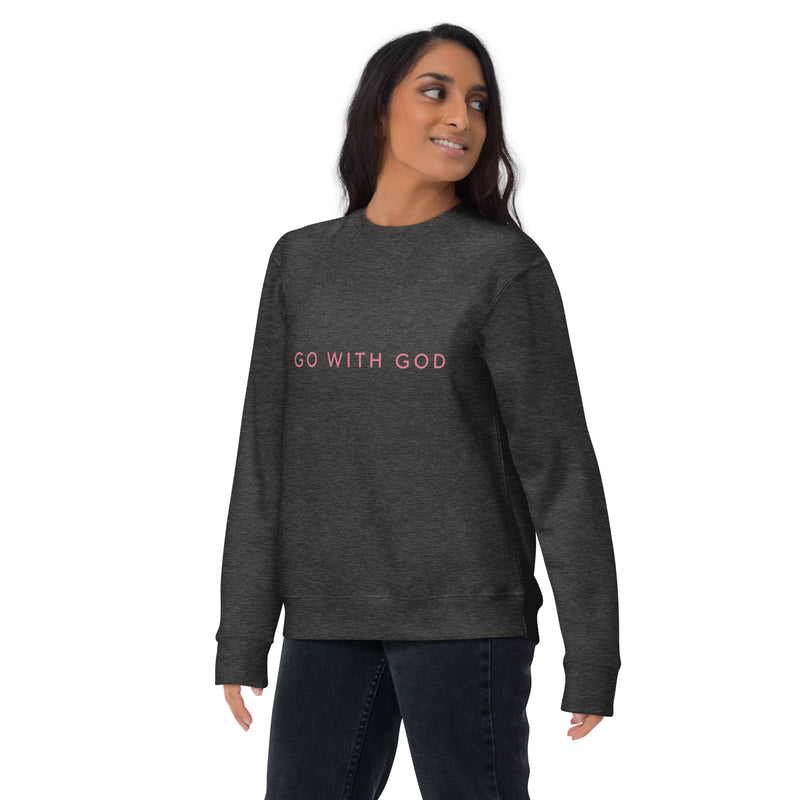 Jesus Is King Sweatshirt- Pink Lettering — view 24