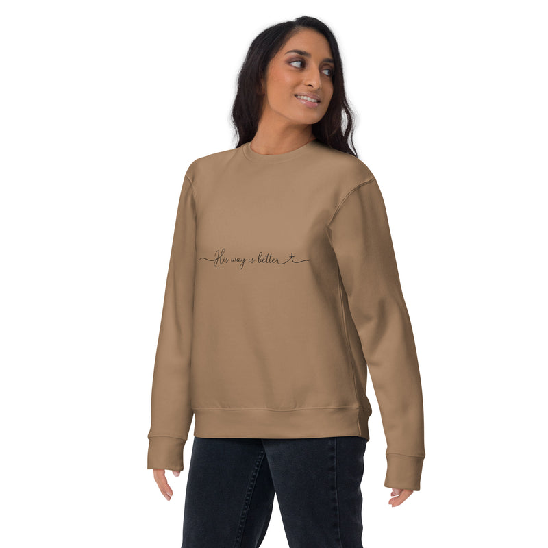 His Way Is Better Sweatshirt- Light Colors — view 16