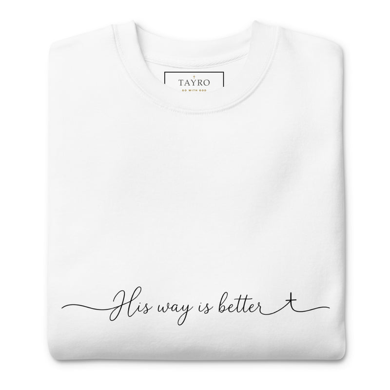 His Way Is Better Sweatshirt- Light Colors — view 7